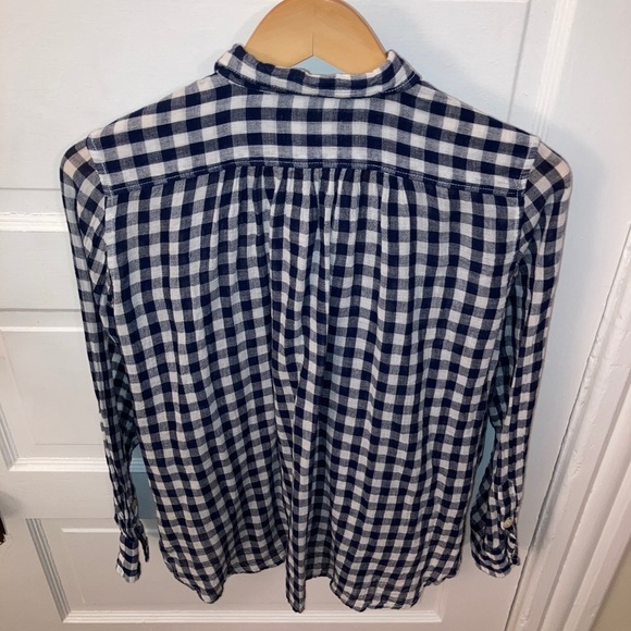 Denim & Supply Ralph Lauren Navy Plaid Shirt​ - Picture 9 of 10